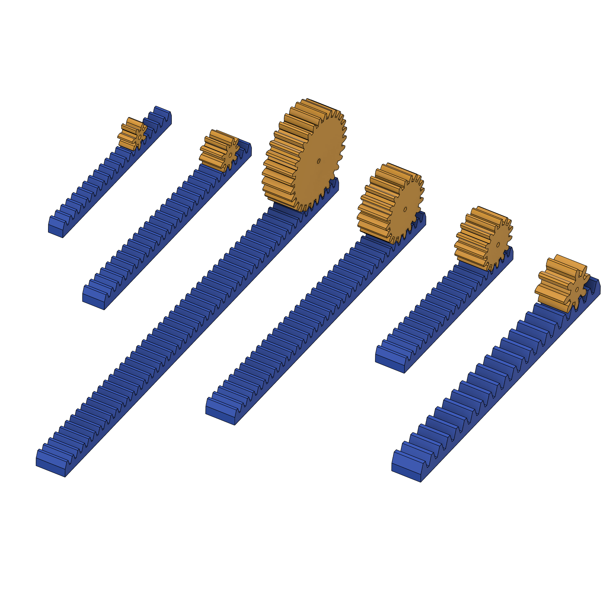 Download STL file Racks and Pinions • 3D printing design ・ Cults